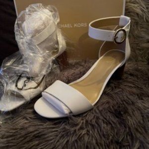 COPY - Brand New Michael Kors Lena Flex Mid Leather US 8.5 M Optic White Sandles